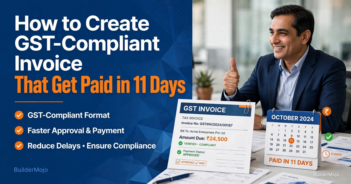 How to Create GST-Compliant Invoice That Get Paid in 11 Days