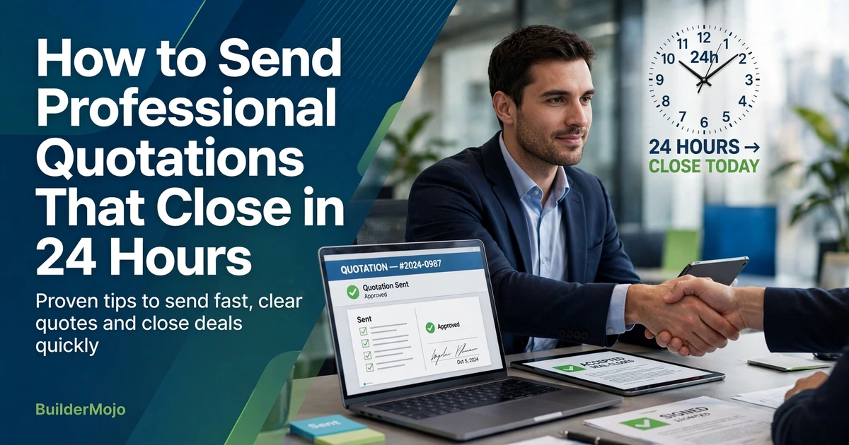 How to Send Professional Quotations That Close in 24 Hours
