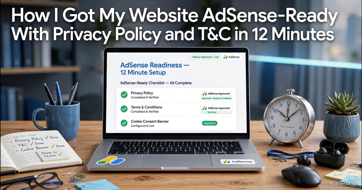 DPDP Act Privacy Policy 2026 Get AdSense Approved in 12 Mins