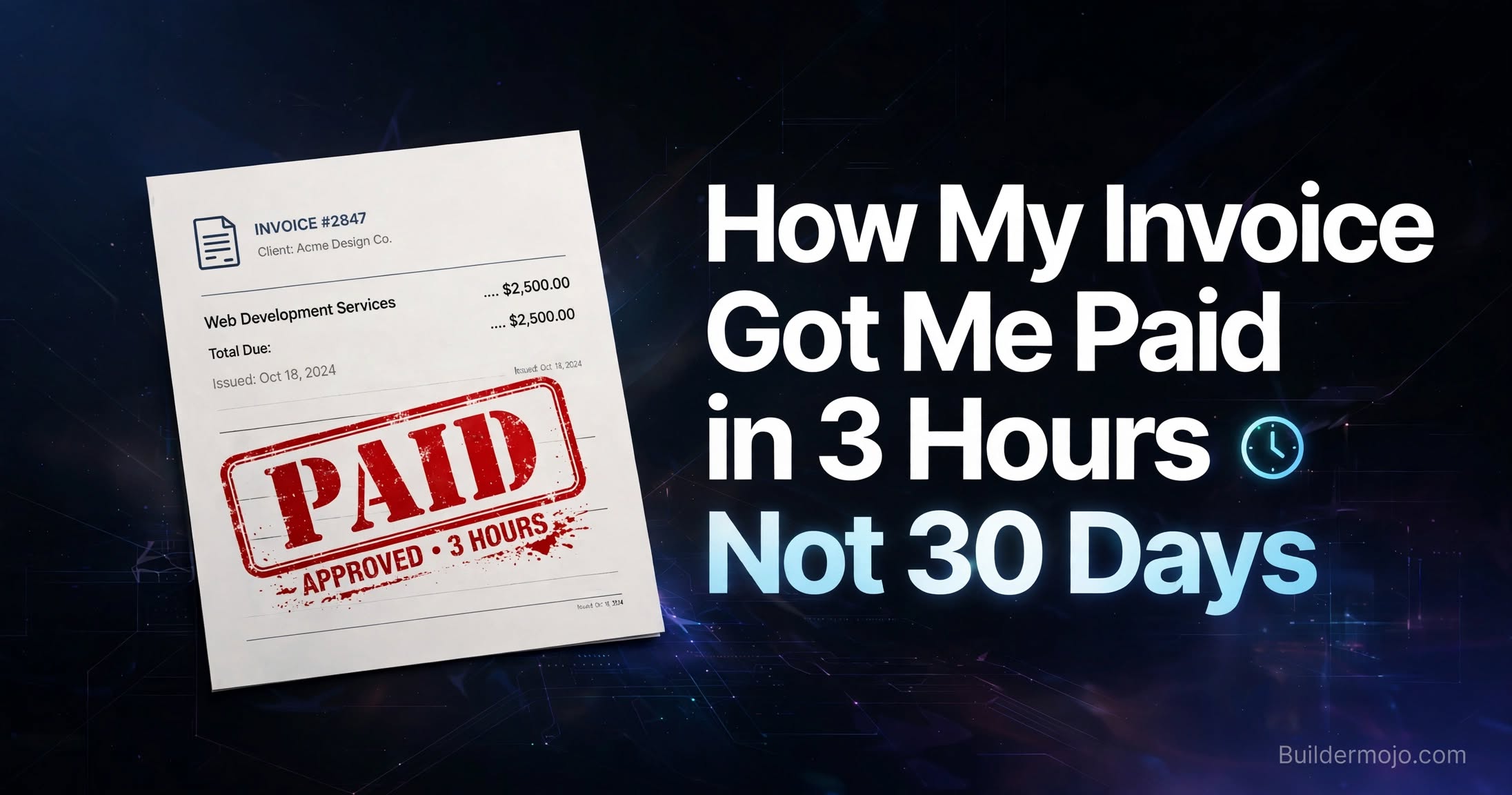 How My Invoice Got Me Paid in 3 Hours Not 30 Days 2026 fix